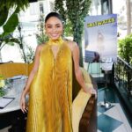 Vanessa Hudgens Instagram - Such an incredible launch for pineapple @caliwater with my bestie and partner @olivertrevena 🍍 thank you @thegeorgian for hosting us and all of my amazing friends that turned up to support 💛💛