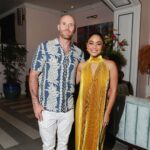 Vanessa Hudgens Instagram - Such an incredible launch for pineapple @caliwater with my bestie and partner @olivertrevena 🍍 thank you @thegeorgian for hosting us and all of my amazing friends that turned up to support 💛💛