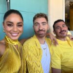 Vanessa Hudgens Instagram - Such an incredible launch for pineapple @caliwater with my bestie and partner @olivertrevena 🍍 thank you @thegeorgian for hosting us and all of my amazing friends that turned up to support 💛💛