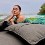 Vanessa Hudgens Instagram - Cozyyyy. So obsessed with my new @vetsak outdoor sofa. You can move it around, swap the covers, move it inside, configure it any way you want. And to top it off- they’re washable and can also be left outside year-round. I chose Anthracite Linen covers (literally repels water) but there are so many great indoor and outdoor fabrics to choose from. Lucky for you- you can use my code *VHSofa* before July 31st, and you'll get 10% off your entire vetsak sofa order. Ya welcomeee #vetsaksofa #vetsak