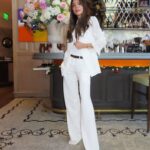 Victoria Beckham Instagram - Special day with #HarperSeven and the #Vogue100 ladies @TheWebster!! Thank you @VogueMagazine, my friends and @lhd!! Kisses from Miami 🇺🇸 xx I’m wearing my #VBSS24 white suit, coming soon to VictoriaBeckham.com and 36 Dover Street!!