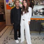 Victoria Beckham Instagram - Thank you @voguemagazine, @thewebster and my friends for an amazing lunch and talk today! So thrilled for my fashion, #VBFragrance and #VBEyewear to be here in Miami. Loved meeting all of the #Vogue100 ladies and thank you @lhd for hosting us and @lilahramzi for our wonderful talk. Kisses from Miami 🇺🇸 xx I’m wearing my #VBSS24 white suit, coming soon to VictoriaBeckham.com and 36 Dover Street!!