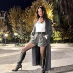Victoria Justice Instagram - Dress code was smart casual. How’d I do?! 🧐 Thanks 4 the mems @uofpenn. Had the best time talking to all of you 🖤 UPENN