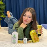 Victoria Justice Instagram - Waking up to @hempzofficial under the tree?! The perfect gifts for family and friends but don’t forget to add them to your own wishlist 😉 Share this with someone you’d want to open your Hempz gifts with this holiday season! Shop them @ultabeauty and my link in bio 🥰 #hempz #hempzpartner