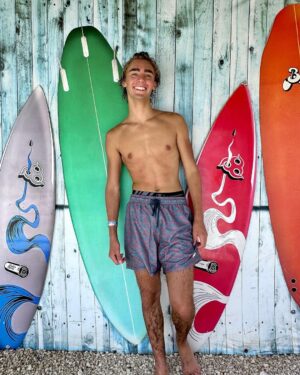 Vincent Michael Webb Instagram - Fun at AquaWorld in Cancún! It’s simulated surfing 🏄‍♀️!
@vincentwebb.official 
#aquaworldcancun #cancunmexico #cancunlife #surferboy #blondemodel #beachboy #teenactor #16yearsold #vivalavida #vincentcancun #vincentwebb