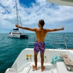 Vincent Michael Webb Instagram - Fun catamaran tour from Cancún to Isla Mujeres! ☀️ #catamaran #boatlife #cancun #cancunlife #teenboy #16yearsold #teenactor #vivamexico #islamujeres #vivalavida #vincentwebb #vincentcancun @vincentwebb.official Cancún México