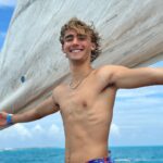 Vincent Michael Webb Instagram - Fun catamaran tour from Cancún to Isla Mujeres! ☀️ #catamaran #boatlife #cancun #cancunlife #teenboy #16yearsold #teenactor #vivamexico #islamujeres #vivalavida #vincentwebb #vincentcancun @vincentwebb.official Cancún México