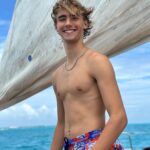 Vincent Michael Webb Instagram - Fun catamaran tour from Cancún to Isla Mujeres! ☀️ #catamaran #boatlife #cancun #cancunlife #teenboy #16yearsold #teenactor #vivamexico #islamujeres #vivalavida #vincentwebb #vincentcancun @vincentwebb.official Cancún México