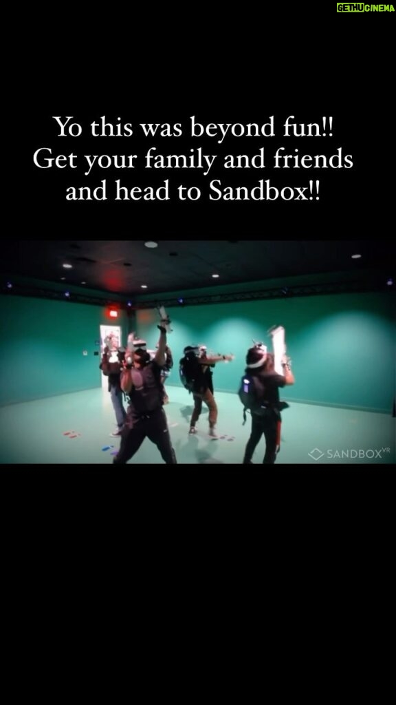 Walter Jones Instagram - #sandboxvr is the 30 mins of VR adventure!! #Letsgo