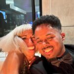 Walter Jones Instagram - This lady is electric!! @chancehightech #goodtimes #goldenglobes #french #magic# blackranger #powerrangers @chancehightech