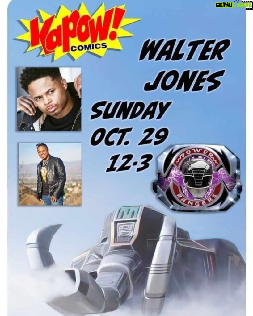 Walter Jones Instagram - You wanted me to come to Arkansas!!! This weekend Im coming to your part of town!! Lets celebrate 30 Years! Its Morphin Time! #arkansas #powerrangers #blackranger #walterejones #walterjones
