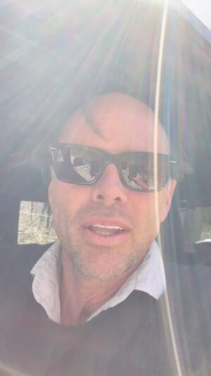 Walton Goggins Instagram - On my way back from the city. Came across my wife on a walk and son on his motorcycle… and this one… The best welcome home ever! God I love this dog.