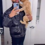 Warren Egypt Franklin Instagram - Happy 1st birthday to my son and literal road dog BRONX 🐾🤍 thx you for keeping my anxiety down, for being the most intrepid and intuitive learner, for being patient with me, and most of all making me the happiest dog dad ever! On Tour :)