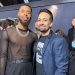 Warren Egypt Franklin Instagram - Tick…Tick…💣 NYC Premiere. Had the pleasure of experiencing Tick Tick Boom in a Broadway theater last Monday, so proud of our boss man Lin and to the entire cast and crew of this movie congrats, it was truly magical. Huge thank you to @netflix & @ticktickboom for the having me. Stylist: @stylesbywyandon Male Grooming: @snatchinwigz New York, New York