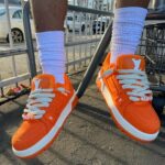 Warren Egypt Franklin Instagram - In my Louis peppa steppas 🧡 📸: @philemonchambers Los Angeles, California