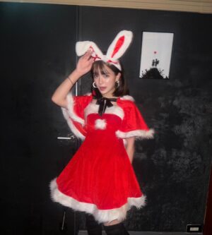 Yūka Murayama Instagram - クリスマスイベント本当にありがとう☺️
1部目の衣装♡♡うさ耳は恥ずかしい笑
北海道、広島、京都、大分、、、
などなど、
本当に遠方から来てくださってる方々が沢山で本当に感謝してもしきれないです🥲
はじめてのファンミで至らない点も沢山あったと思うけど、
みなさん暖かくて、⸜❤︎⸝‍
また会いに来てね💭
 #サンタコス 
 #クリスマスイベント 
 #ファンミ