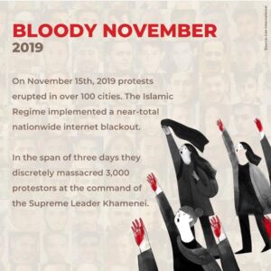 Yasmine Aker Instagram - The Islamic Republic has mass executed their own citizens in the past and would likely do it again. Diverging from this narrative is dangerous and damaging to the Iranian people fighting for freedom. 

Post made by:
@persianswithpurpose 
@donya.delsouz 
@alsoknownas.e 

#freeiran #womanlifefreedom #mahsaamini #zhinaamini #مهسا_امینی