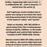 Yasmine Aker Instagram - Her name is Mahsa Amini, only 22 years old, killed by the morality police of Iran for not wearing her Hijab properly. She was killed because some of her hair was uncovered. We are in this together. ما همه با هم هستیم There is a WAR ON WOMEN and Women’s bodies, happening right now. If you’re living on Earth and being silent about the plight of women in Iran and Afghanistan, you do not care about Women’s rights. We must amplify the voices of disempowered women all over the world, and Iran stands at the frontier of the Women’s rights movement. We are not free, until we are all free. Enough is Enough! Credit for art: @from____iran @shahrzadchang @rahellma @haniye.kian #mahsaamini #mahsa_amini #womensrights #freeiran #no2hijab ‎#مهسا_امینی # مهساامینی ‎#حجاب_بی_حجاب