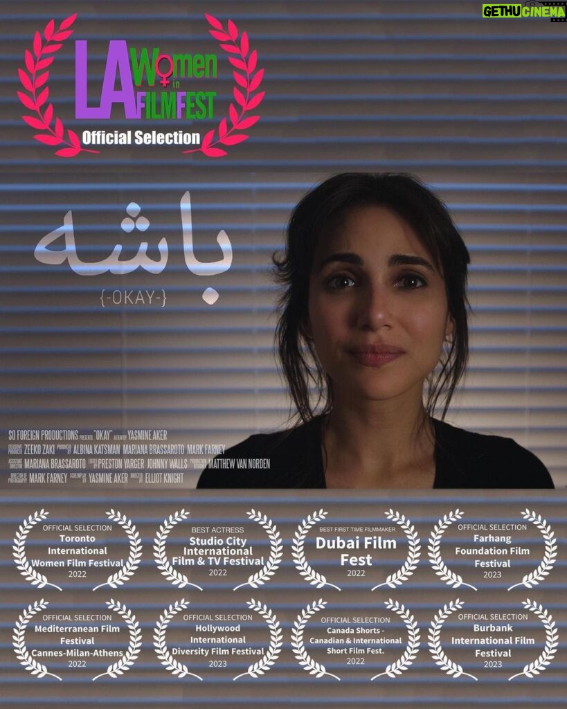 Yasmine Aker Instagram - We are so excited, our film @okay_shortfilm has been selected for the LA Women in Film Festival 🤍✨ Our short film will be part of the SHORT film PROGRAM on Saturday, August 12 @2:30pm at the Let Live Theater. Tickets are on sale and available at https://www.lafilmfestivals.com/tickets. Online ticketing ends 1.5 hours before the first screening of the day. After that tickets will be available only at the door. Screening Venues: Let Live & The Other Space Theaters 916 N. Formosa Ave. Los Angeles, CA 90046 In solidarity with the SAGAFTRA and the WGA strikes, the LA Women in Film Festival will not be having any red carpet events or press. To be clear, the festival is not affiliated, sponsored or in any way associated with AMPTP. Out of respect all networking or promotional opportunities will be cancelled. There will be no red carpets and both the opening and closing parties are canceled. All Q&As and panels have also been canceled. They will still be screening all films and we are so honored to be selected at LA Women in Film Festival 🤍 Thank you to all of the amazing people who made this film happen 🤍🙏🏼✨ @zeekozaki @itselliotknight @farkmarney @albina.katsman @mediise @ohheyitsmari @soforeignofficial @hollyhkaplan @adamsilvera @samanthamelitta @elham.yaqubi @preston_yarger @mileskula @shayanebrahim @royazara @ebi @kourosh.yaghmaei @daalband @emadaghasi @preston_yarger @taragrammy @meitha14 @simasepehri_ @codycrump @bobbybrassmusic And so many more people #shortfilm #iranianwomen #womeninfilm #filmfestival #lafilmfestival #lawomeninfilmfestival Los Angeles, California