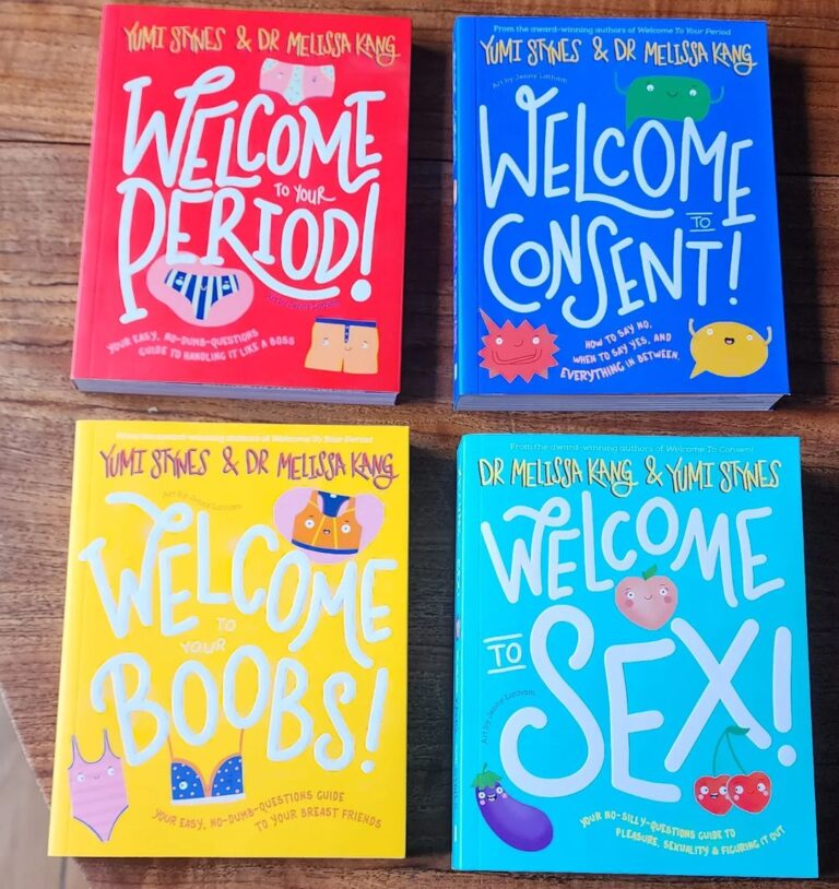 Yumi Stynes Instagram - WHICH ONES DO YOU HAVE? The latest book in the 'Welcome to' series is 'Welcome to Sex' - out May 17 🔥📚👏🏽 I've been reflecting on why there's a need for this book. Did you see @jessicahelenhill and @tosca_looby17's show on SBS 'ASKING FOR IT'? It started a lot of conversations about consent and sex. It spelled out the need for clear-eyed, unflinching sex education. Particularly for young people. And while school sex ed continues to be timid and fear-based, hamstrung by religion and politics, PORN is taking ideas around sex and galloping our kids into new and dangerous territory. And let's be honest: we're not in control of that horse. What's the antidote? The antidote to the shitty messages that kids get from porn is SEX EDUCATION. Porn can NOT be the only depictions and explanations of sex that our kids receive! No! If schools can't provide it, we parents can. And if we, as parents, don't know the answers to all our kids' questions and worries? Or if we're worried we'll get it wrong or say something embarrassing? We can consult trusted, researched resources. Pre-order our book through the link in my bio or look for it in every bookstore this coming week.