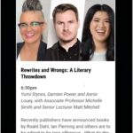 Yumi Stynes Instagram - THIS THURSDAY, MELBOURNE BOOK / DEBATE LOVERS! 6:30pm out at the Clayton campus of Monash University in the Ian Potter theatre. Free! Register! 🎉📚🎉