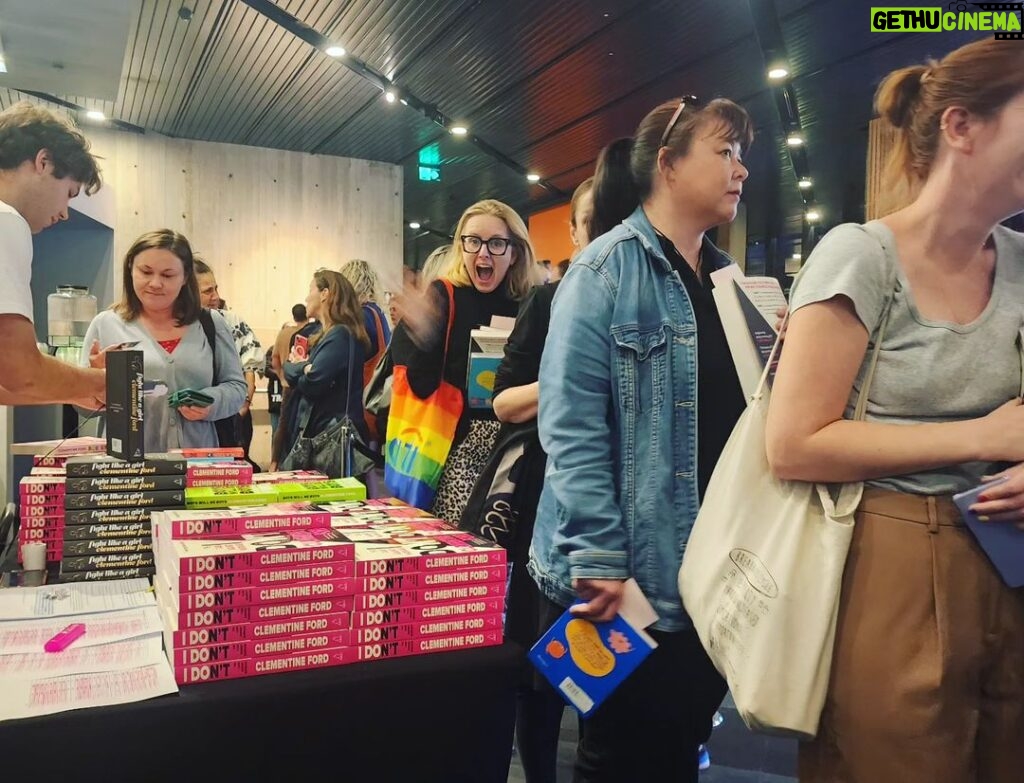 Yumi Stynes Instagram - The loving vibes from last night's launch of @clementine_ford's new book 'I DON'T' linger on.❤️❤️❤️ Thanks everyone for coming out to Seymour Centre. My 19-year-old listened to the new 'Ladies We Need to Talk' episode interviewing Clem about the failing institution that is marriage and said, "MUM, I AM NEVER FUCKING GETTING MARRIED" and I said 🙏🏻Good.