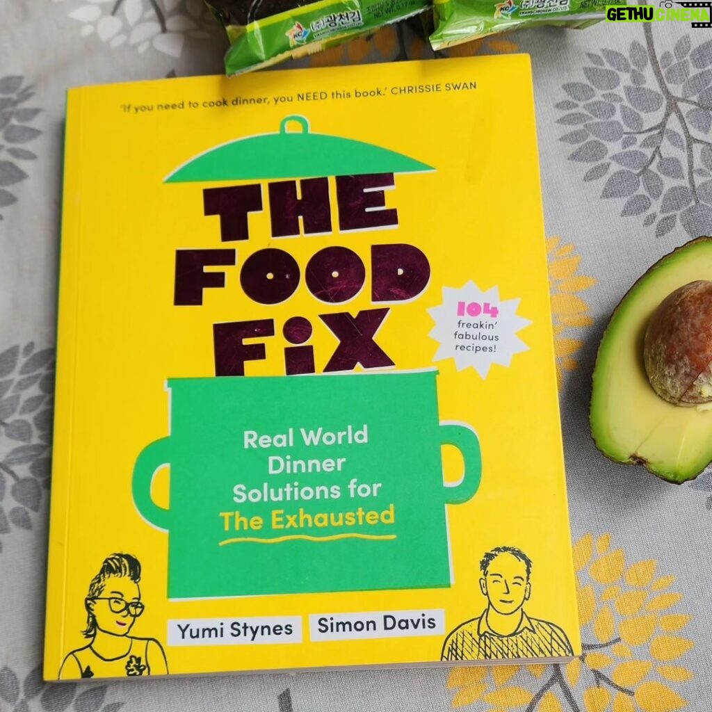 Yumi Stynes Instagram - One of the things we talk about in our cookbook THE FOOD FIX @5minutefoodfix is how to cook perfect rice and what to do with the leftovers!  In my house, (as it is in my mother's house), rice is cooked daily. 🍚 Once in a while - like today, I have leftovers and this is what I did with them: Decanted leftover rice into a ceramic bowl and made two indentations for 2 raw eggs. Gently heated the egg rice combo in the microwave. 1.5 - 2 mins - not long! Topped with avocado 🥑, tuna, umeboshi and nattoo. Ate with Nori using chopsticks. Aaaaaah. Sigh of happiness 😊