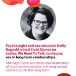 Yumi Stynes Instagram - How do you maintain a satisfying sex life in a long-term relationship? Sex and relationship expert Emily Nagoski (@enagoski) joined Yumi Stynes on Ladies, We Need to Talk, to give her advice. 📷 Supplied #LadiesWeNeedToTalk #relationships #health #podcast #ABC