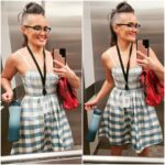 Yumi Stynes Instagram - I wore this to work today ...but mainly because I had this fantasy that some random babe would shout out "Hi, Barbie!" to me and I would be primed to shout "Hi, Barbie!" right back at her 😂🗣️👭