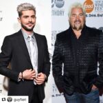 Zac Efron Instagram – #Repost @guyfieri next time you’re in LA I’ll take you to #flavortown 👨‍🍳
. . .
They say imitation is the sincerest form of flattery 😂 @zacefron