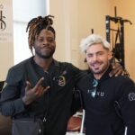 Zac Efron Instagram - Got some recovery tips from @jaytrain today in PT - he tore his ACL in October but is looking strong. Thanks for the motivation homie👊