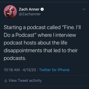 Zach Anner Instagram - Now I’m thinking I should actually do this. Anyone interested?