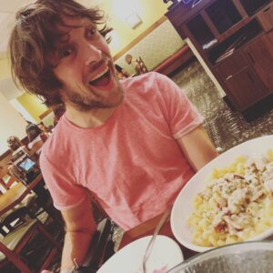 Zach Anner Instagram - You’re goin’ down, @chrisdemarais! was the first of a thousand bowls of pasta! #TeamZacharoni #PastaPass
