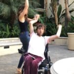 Zach Anner Instagram – @kristinakuzmic Somehow always manages to bring out my best self and my worst dancing at the same time! I love her so much!