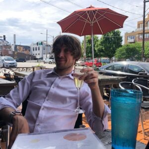 Zach Anner Instagram - Someday I’ll have to tell you the story of how @gilliangrassie got us a free bottle of @domperignonofficial in #KansasCity , but right now we’re just gonna drink it. 🥂🍾 #champagne #adventures