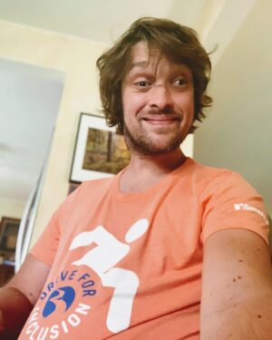 Zach Anner Instagram - Is it just me or do I look ridiculously sexy in my @braunability #driveforinclusion shirt? Thanks for all the awareness you’re spreading while helping me look amazing.