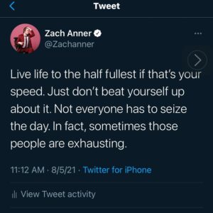 Zach Anner Instagram - I’m sure someone needs to hear this today…