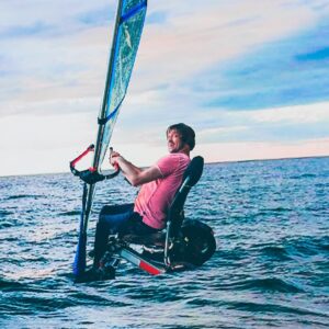 Zach Anner Instagram - Had a great Fourth of July learning to windsurf from my cousin, Darby!
