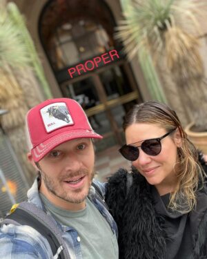 Zach Gilford Instagram - Thank you to @sanchomonsto for 10 years of “sexy-tinis” and @properhotels for taking such good care of us. Last but not lease @khruangbin for the sexy soundtrack to the “sexy-tinis” oh and thanks to @goorinbros for the hat!