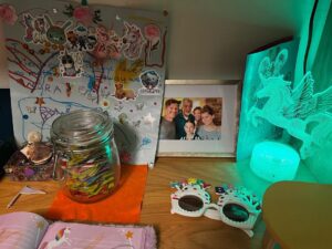 Zach Gilford Instagram - Is it weird that my real life daughter keeps making shrines to my fake family?
