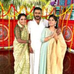 sathya sai krishnan Instagram - Appa🧿 anaa anna😬 @stalinmuthu27 @haasiniofficial akka #appa #pandianstores #Arasi #kuzhali #pandian #vijaytelevision #vijaytv #hotstar #pic #family #picoftheday #likesforlike