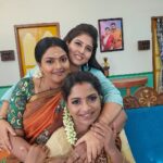 sathya sai krishnan Instagram - Girls squad❤️🧿 @haasiniofficial @nirosha_radha #serial #vijaytelevision #vijaytv #vijaytvserial #reels #likes #trendingnow #trending #shootlife #love #pandianstores #ps2 #bigboss #hotstar Chennai, India