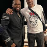50 Cent Instagram - I’m out here in west palm beach Mr October keeping good company. @bransoncognac @lecheminduroi