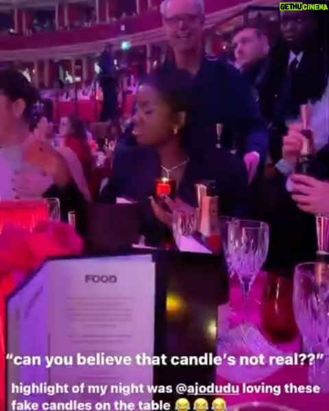 AJ Odudu Instagram - Pringles, fake candles… fashion darlings 🕯️💃🏿✨ Royal Albert Hall