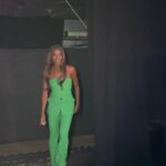 AJ Odudu Instagram - Green light! 💚 Jumpsuit is @karenmillen and I was Late & Live in it last night. 🥰✨ @BBUK @itvxofficial #BBUK The Big Brother House