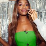 AJ Odudu Instagram - Green light! 💚 Jumpsuit is @karenmillen and I was Late & Live in it last night. 🥰✨ @BBUK @itvxofficial #BBUK The Big Brother House