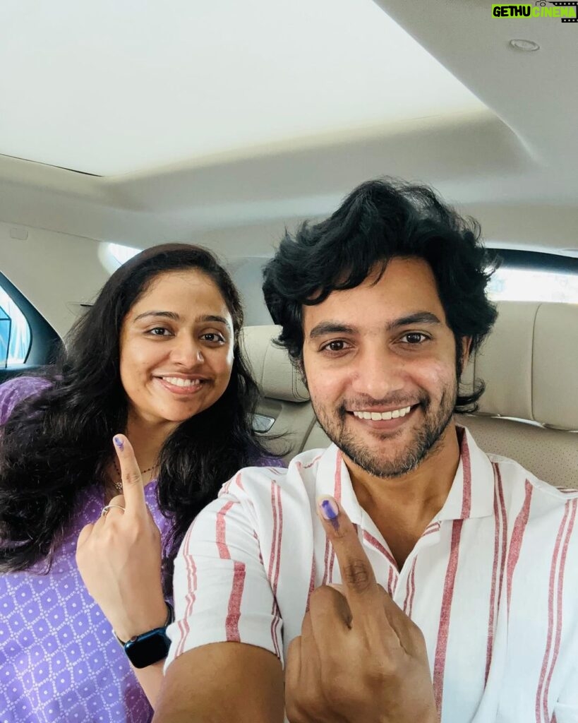 Aadi Saikumar Instagram - "Vote today, Your voice matters! #VoteNow”