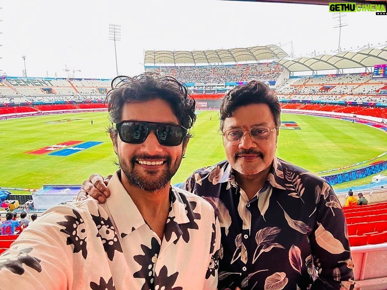 Aadi Saikumar Instagram - World cup fever started in India Pak vs Aus warm ups 🇮🇳