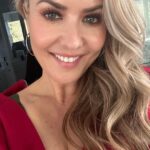 Abby Coleman Instagram - Before I get changed for school pick up (actually unzipped the dress in the car on way home as you can see in the pic- classy!) I have to get a photo to say thanks to my angels @hairbeautyguru @brisbanesbesthairdressers