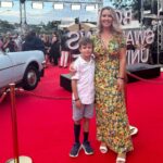 Abby Coleman Instagram - Boy Swallows Universe premiere with my boy @netflixanz #boyswallowsuniverse